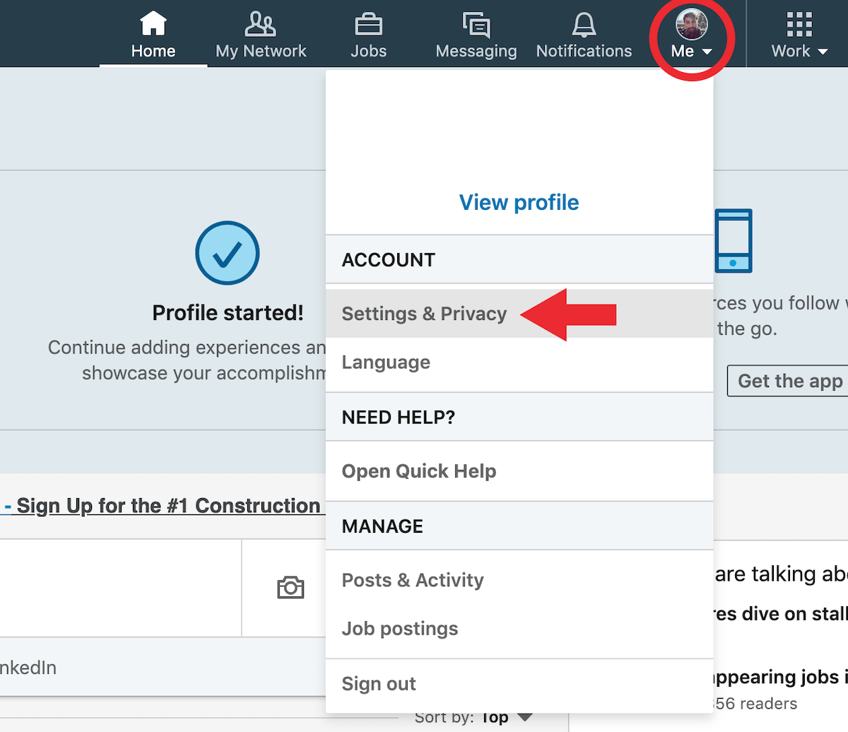 Download LinkedIn Networking Connections Step 1