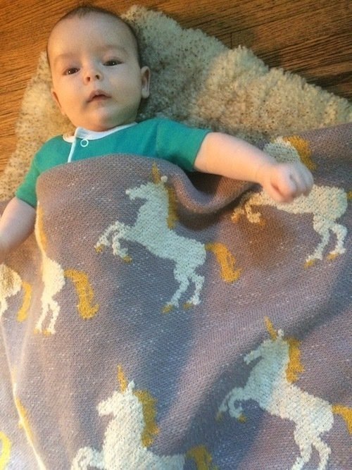 Cutest unicorn baby blanket