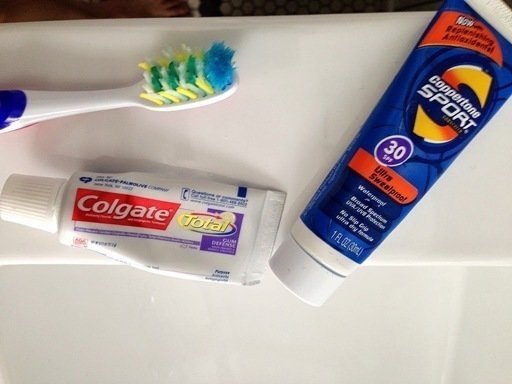 Adventure Travel Mexico (ATMEX) Sunscreen and toothbrush