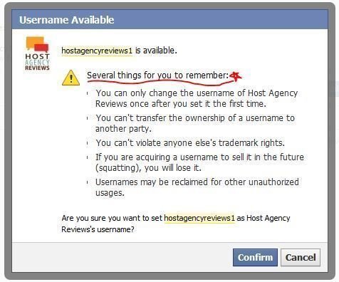 Check Facebook Business Page URL availability