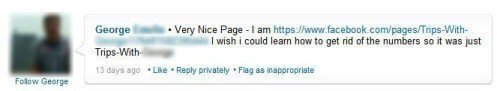 Request for how to change Facebook Business Page URL