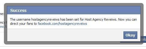 Success! Facebook Business Page URL changed