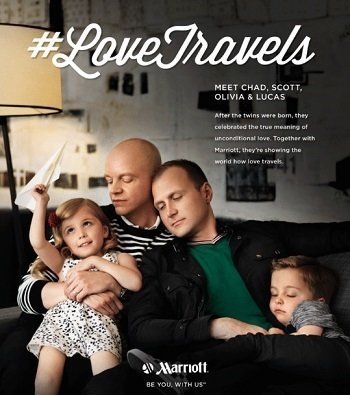 Marriott Love Travels gay couple with kids